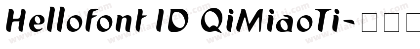 Hellofont ID QiMiaoTi字体转换